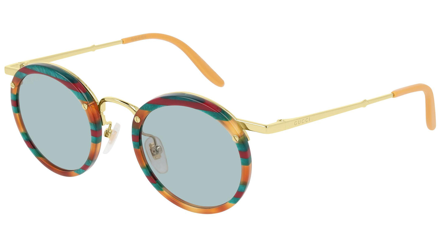 GG0674S multicolor tortoise and ice blue