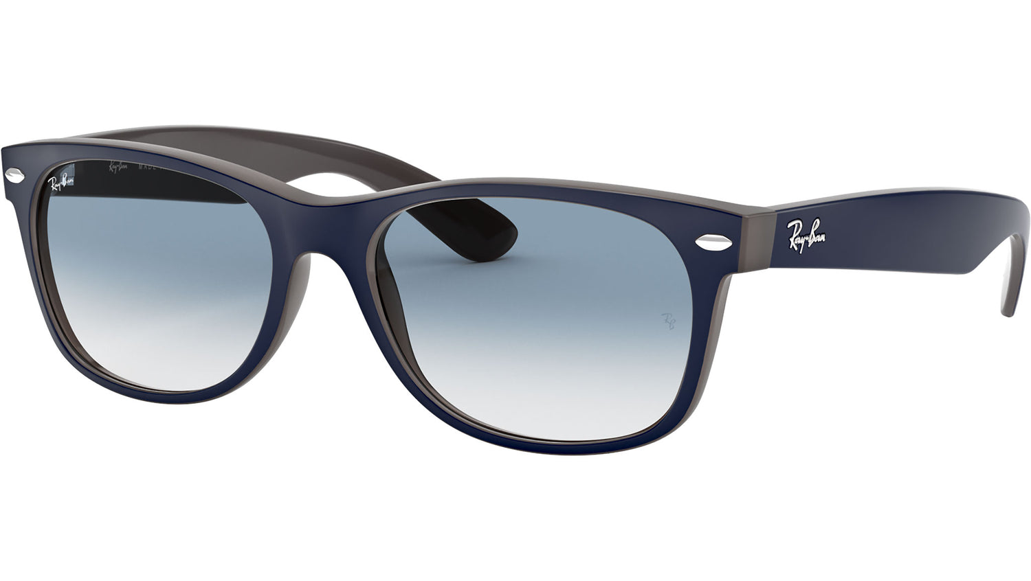 New Wayfarer Color Mix RB2132 matte blue brown