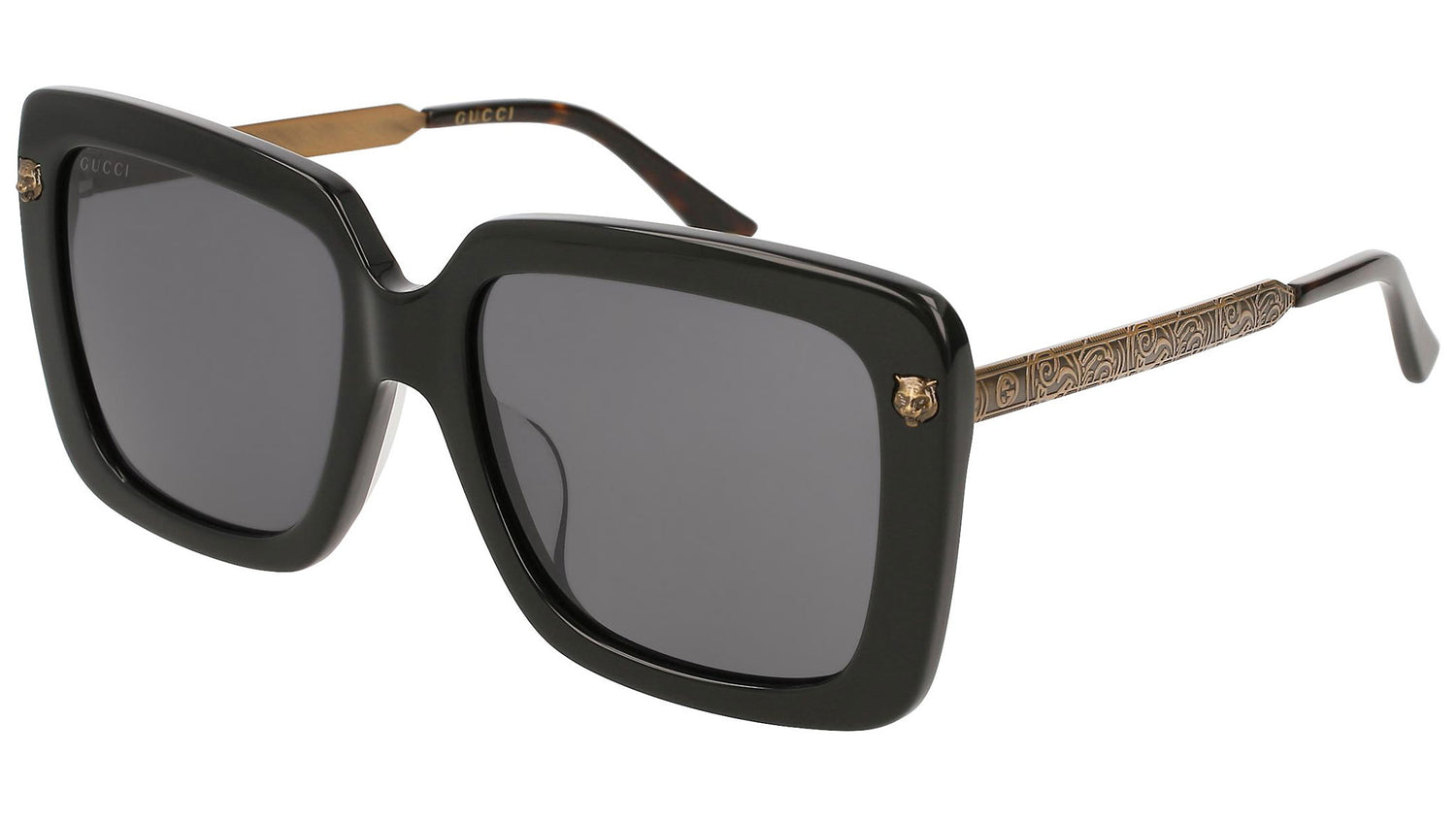 GG0216SA shiny black and grey