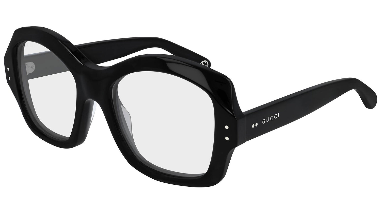 GG0624S shiny black and clear