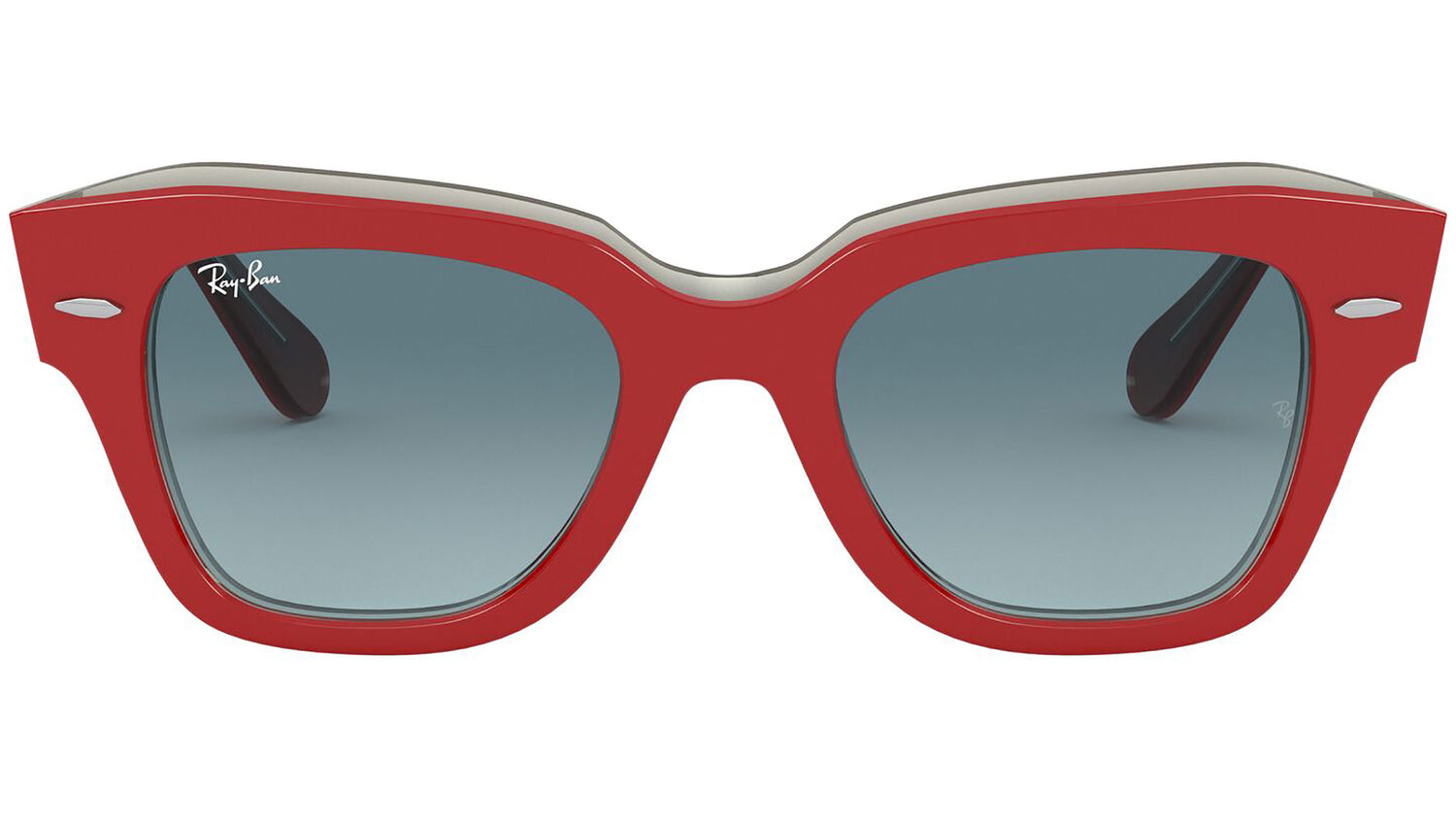 State Street RB2186 12963M Red Transparent