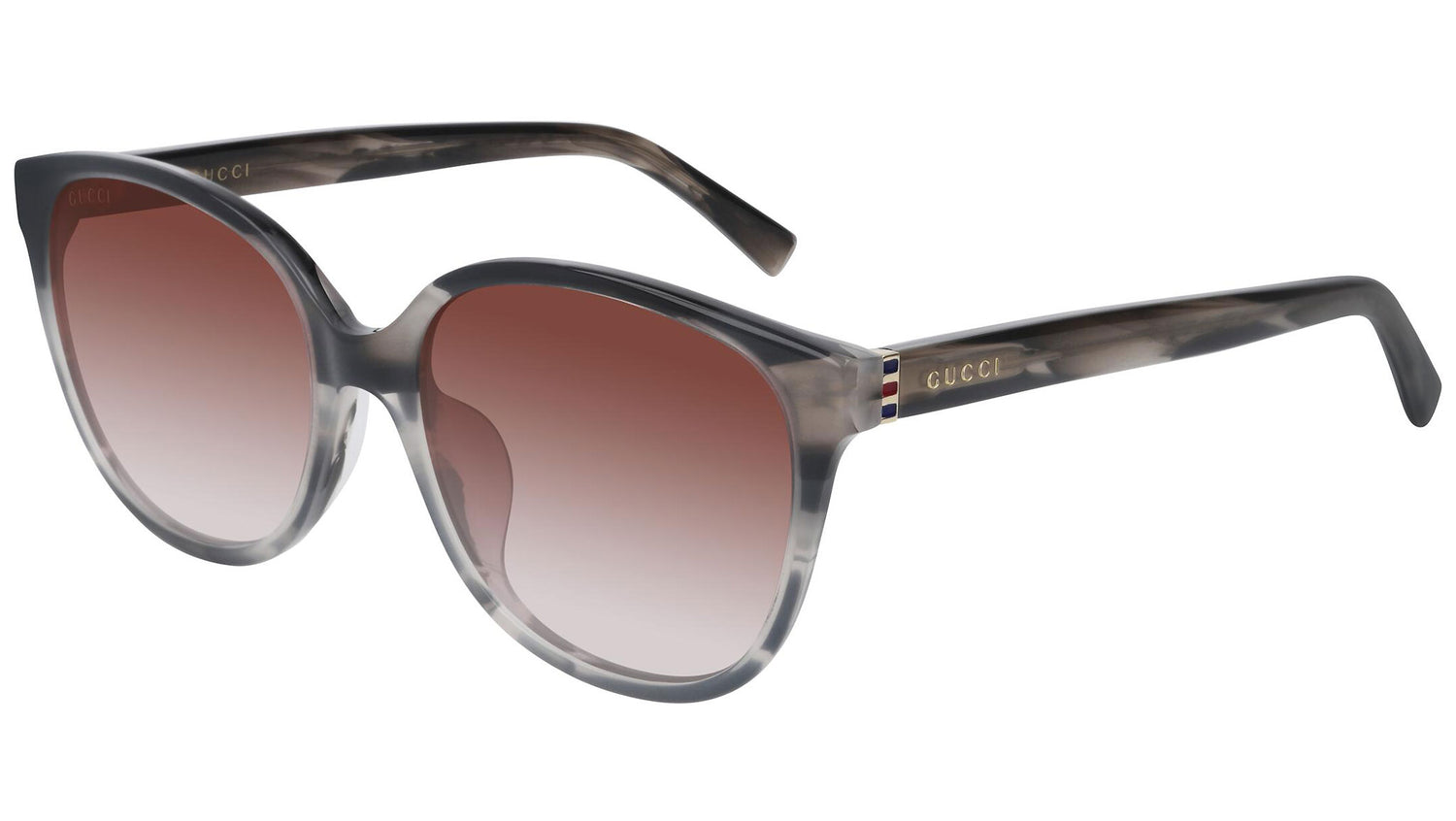 GG0461SA grey tortoise and burgundy