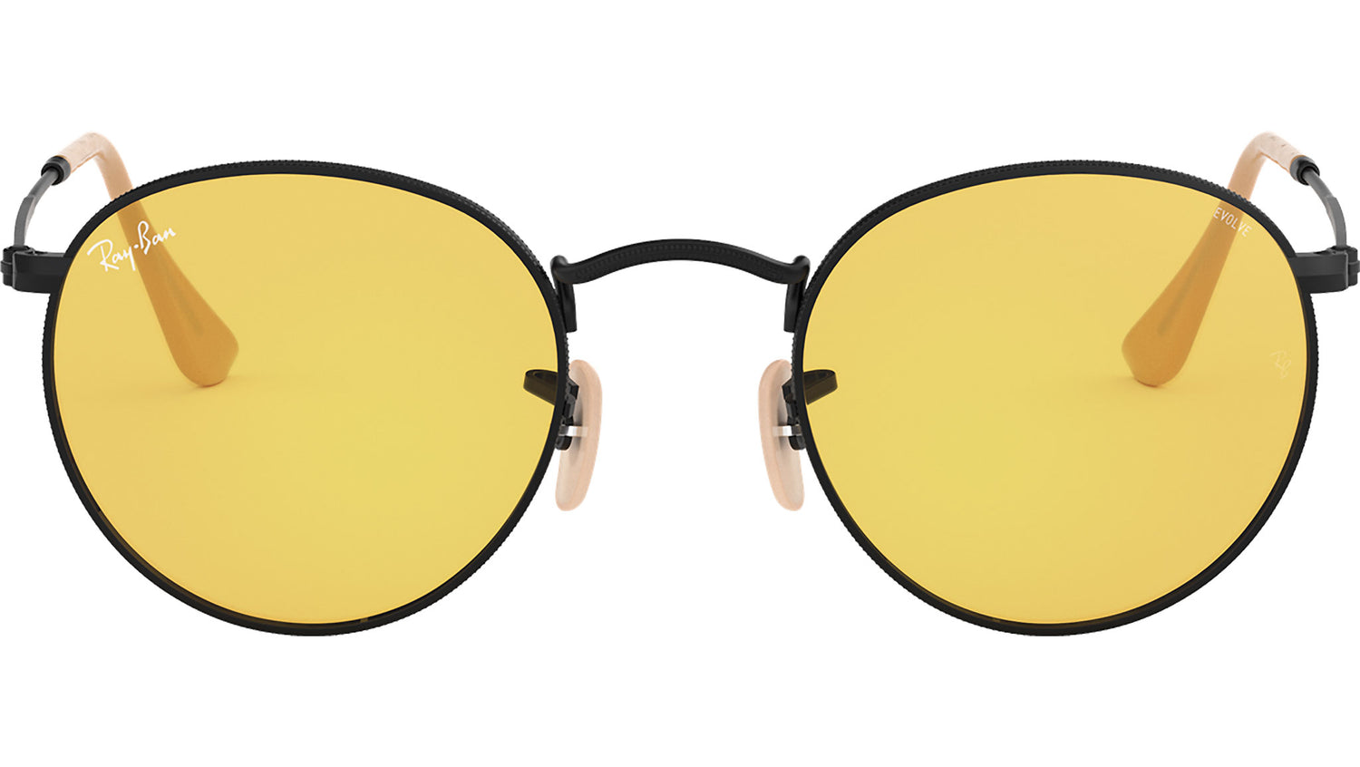 Round Washed Evolve RB3447 black yellow