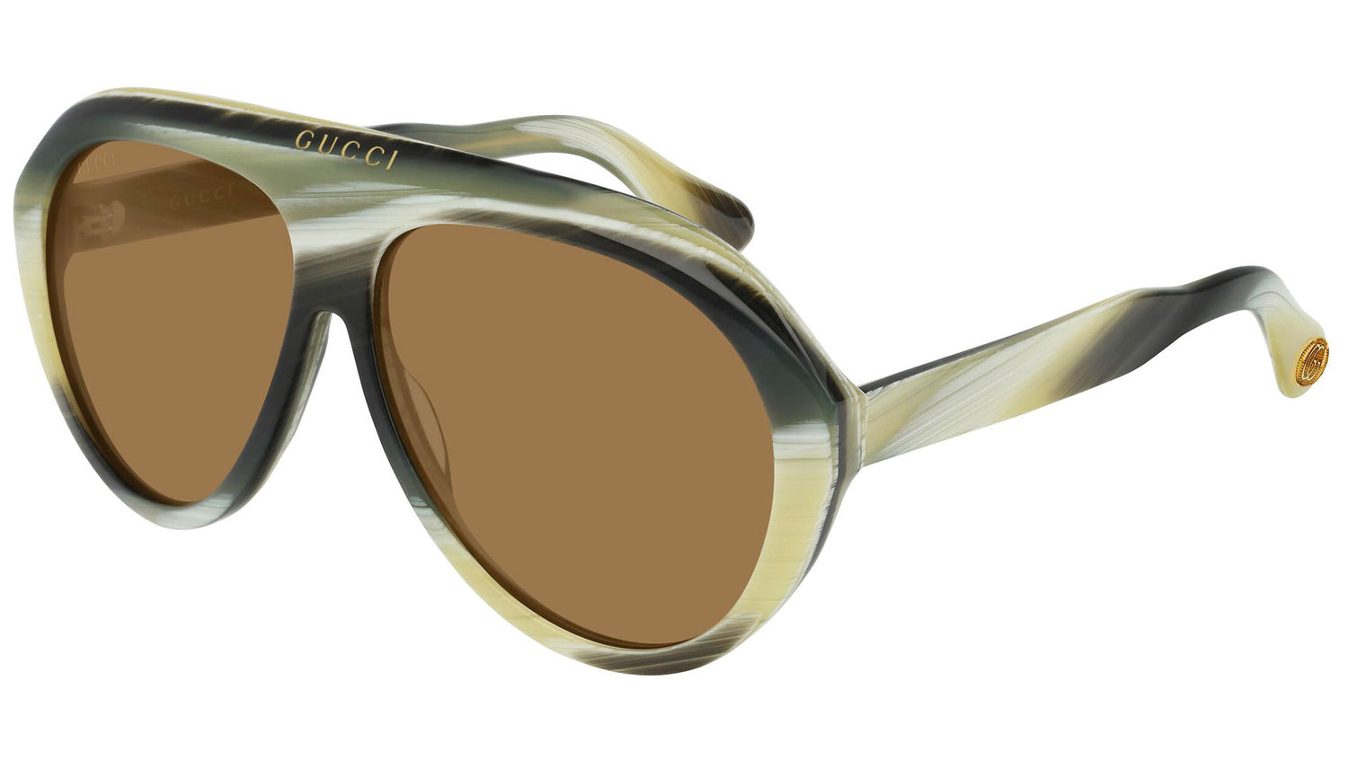 GG0479S ivory green and tabac