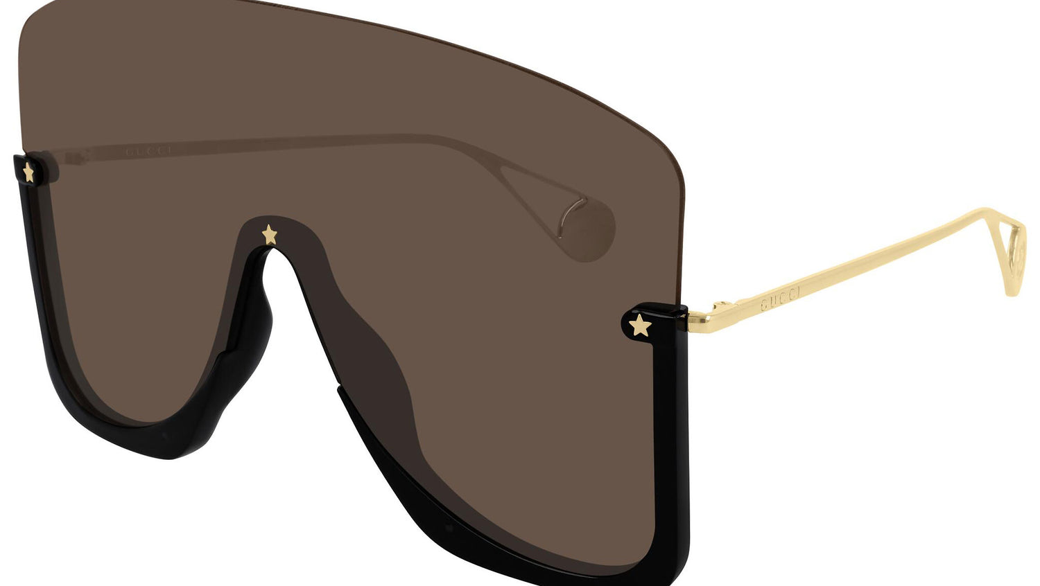 GG0540S shiny black and brown mask