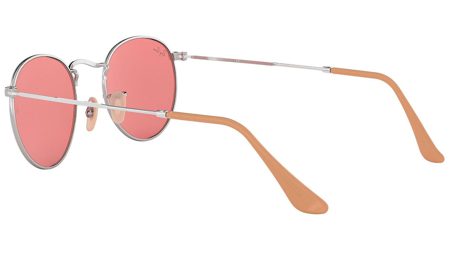 Round Washed Evolve RB3447 silver pink