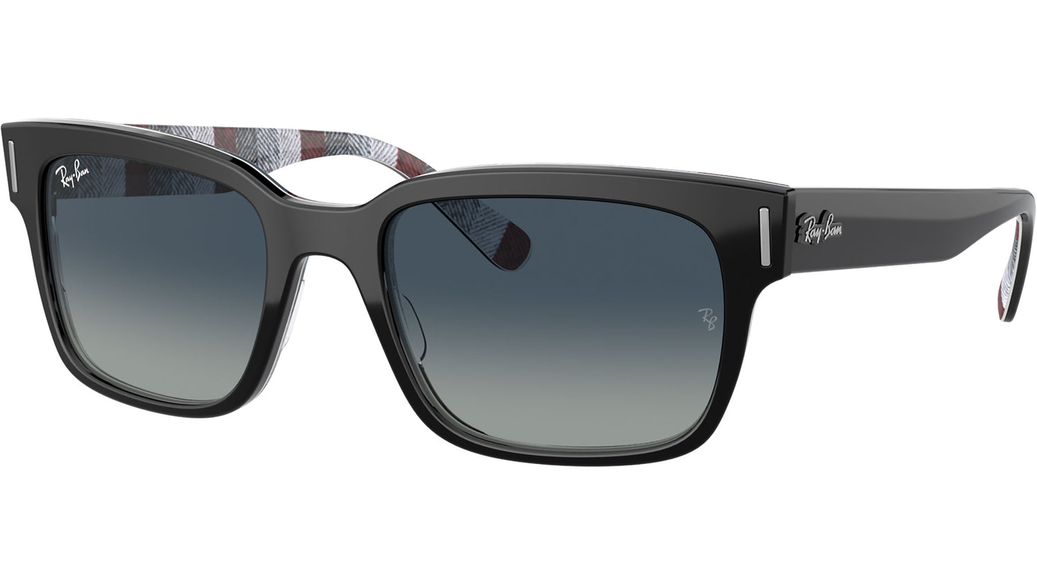 Jeffrey RB2190 black on chevron grey/burgundy