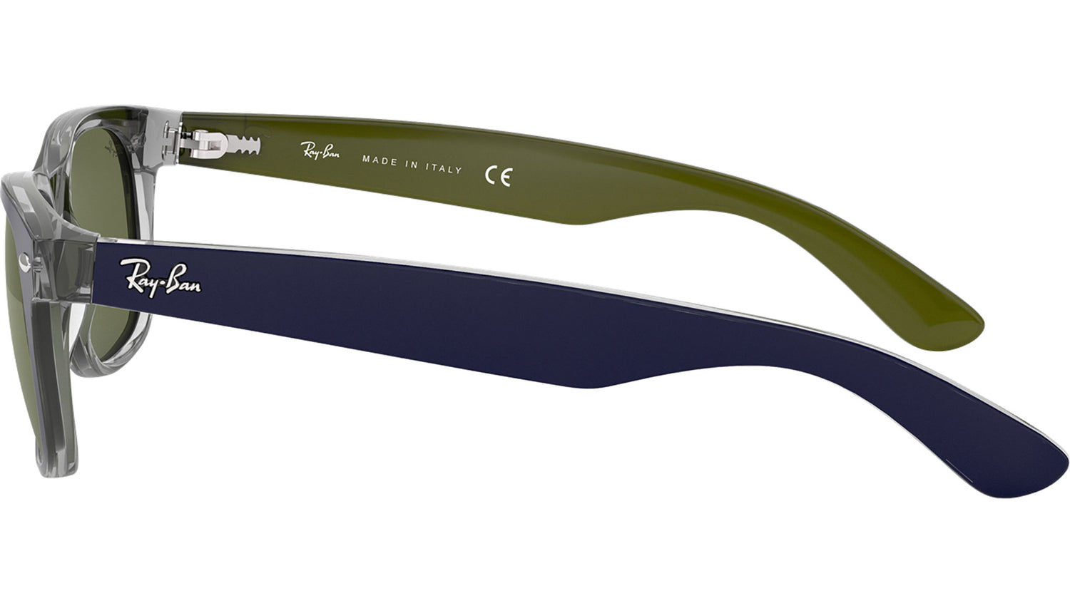 New Wayfarer Bicolor RB2132 blue on military green