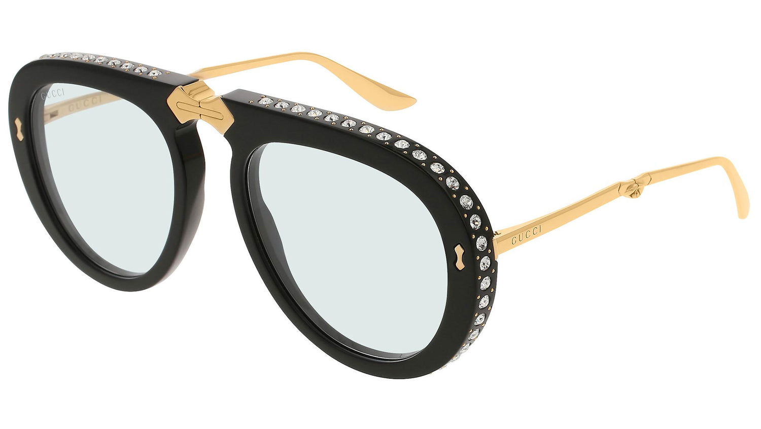 GG0307S shiny black and light blue