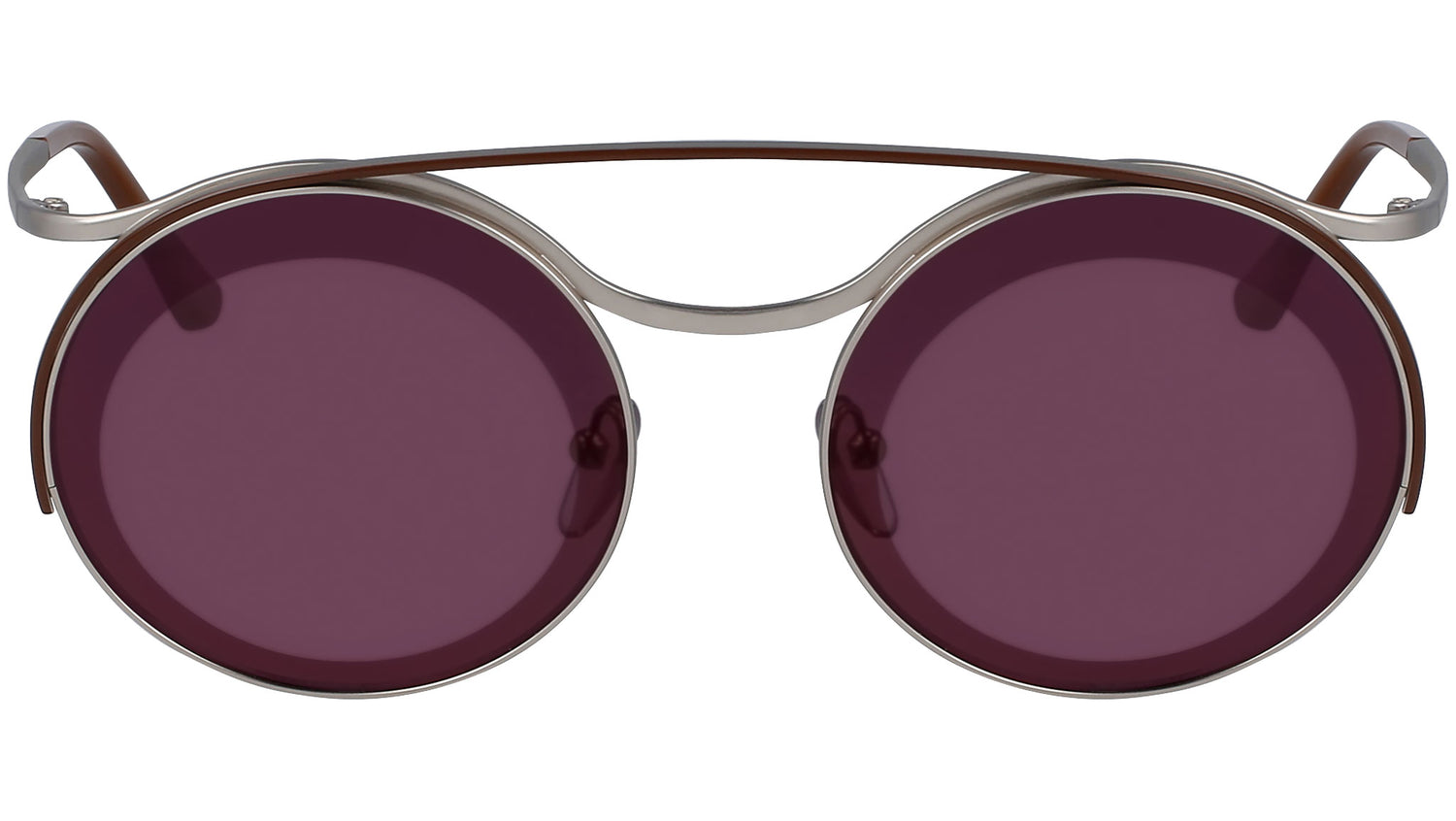 ME107S 044 matte silver and shiny brown