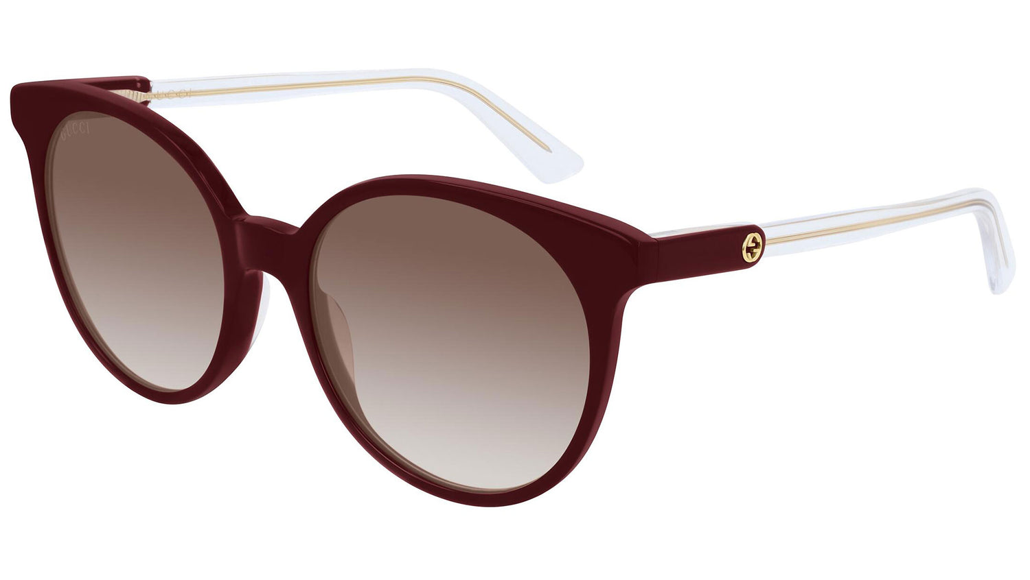 GG0488S shiny burgundy and burgundy