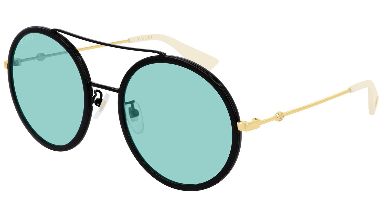 GG0061S shiny black and turquoise green