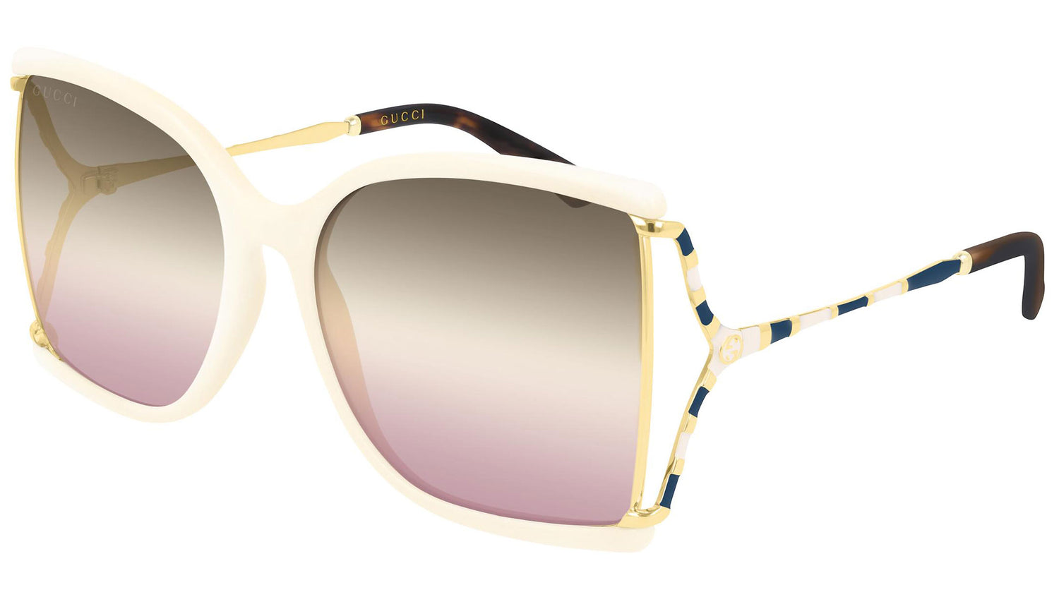 GG0592S gold ivory and triple grey/ pink