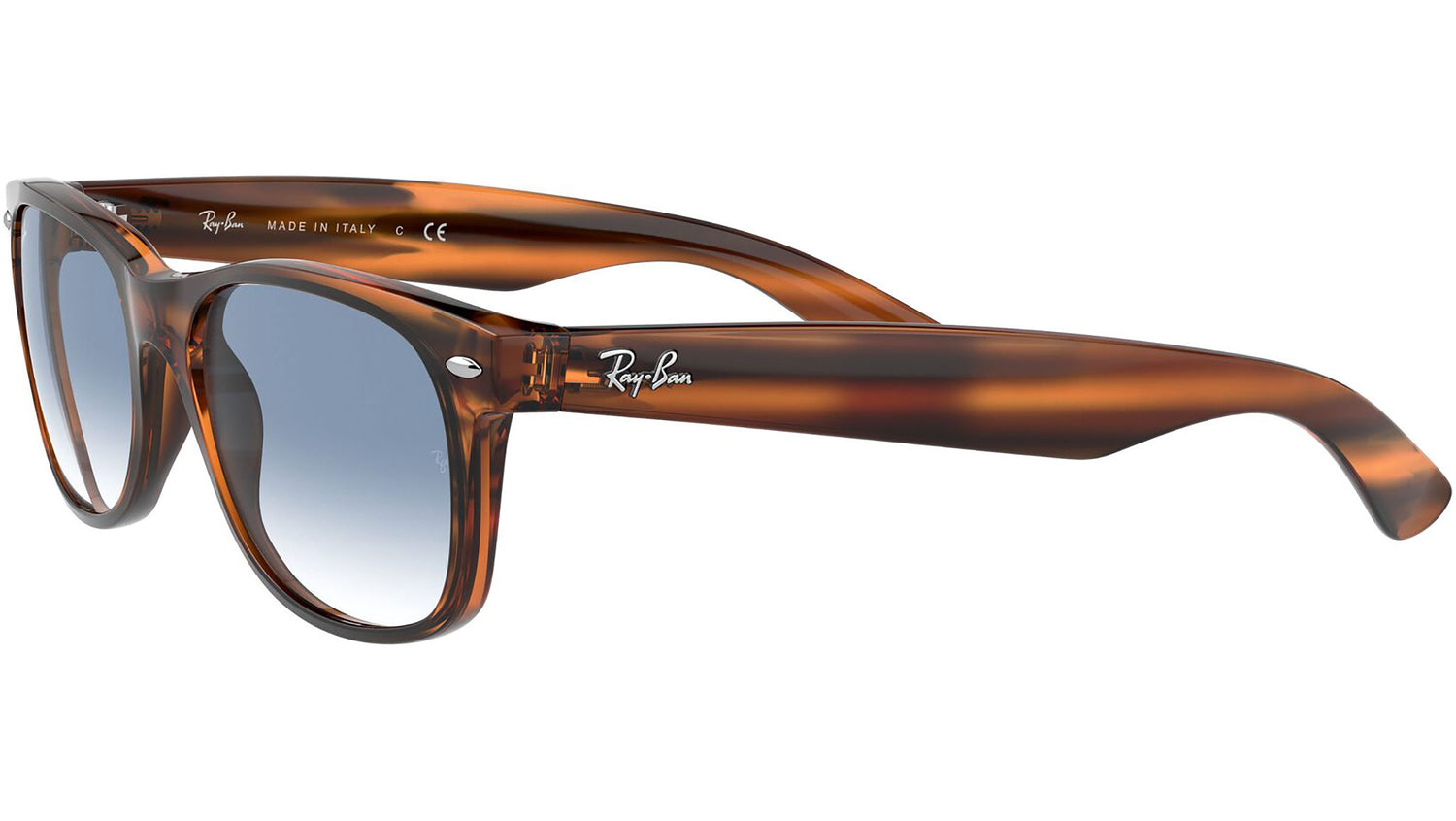 New Wayfarer RB2132 820/3F striped red havana
