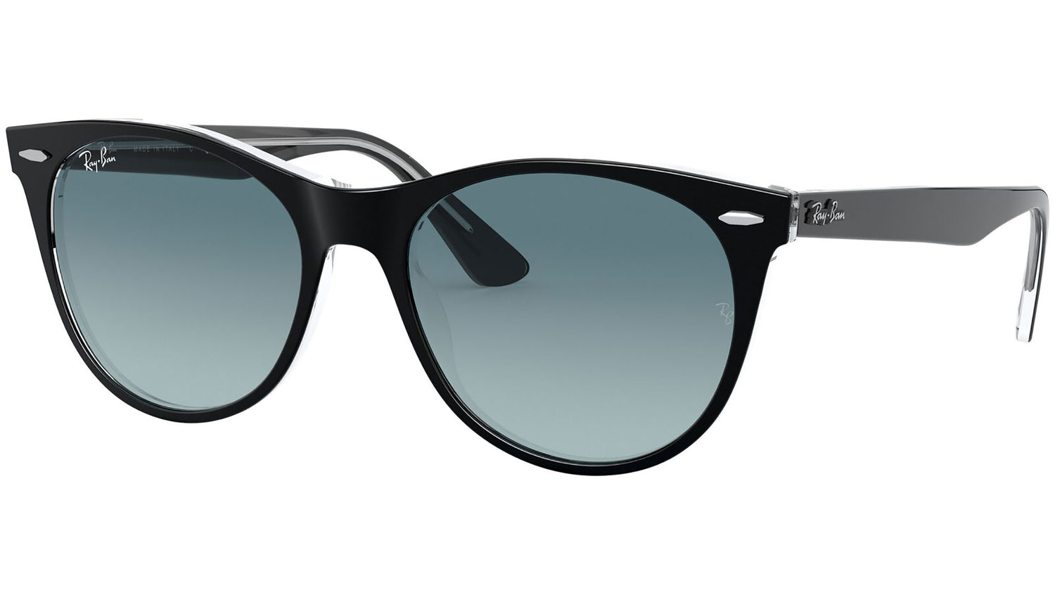 Wayfarer II RB2185 12943M black on transparent