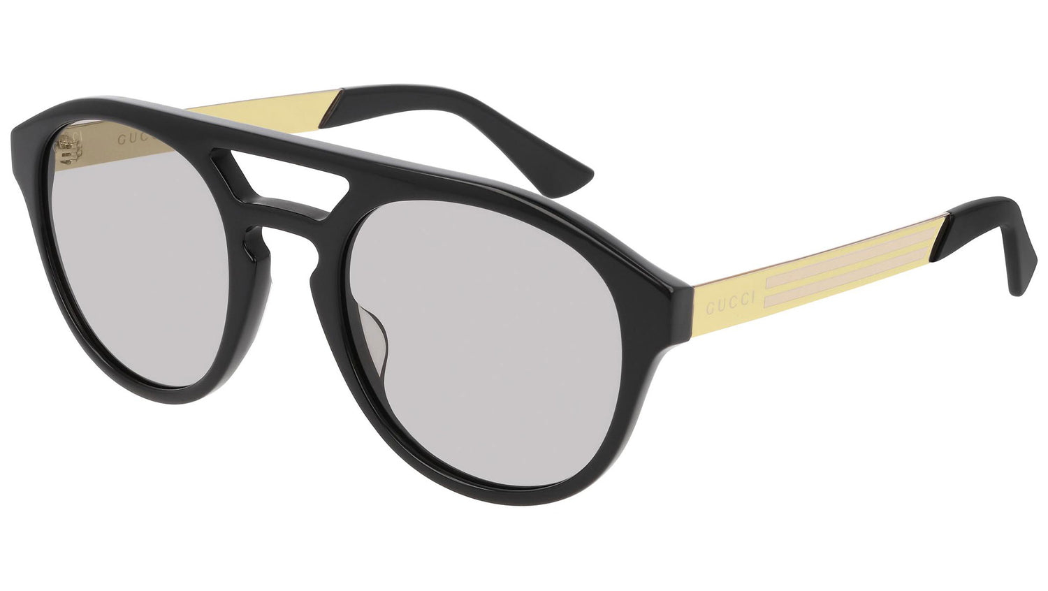 GG0689S shiny black and light grey