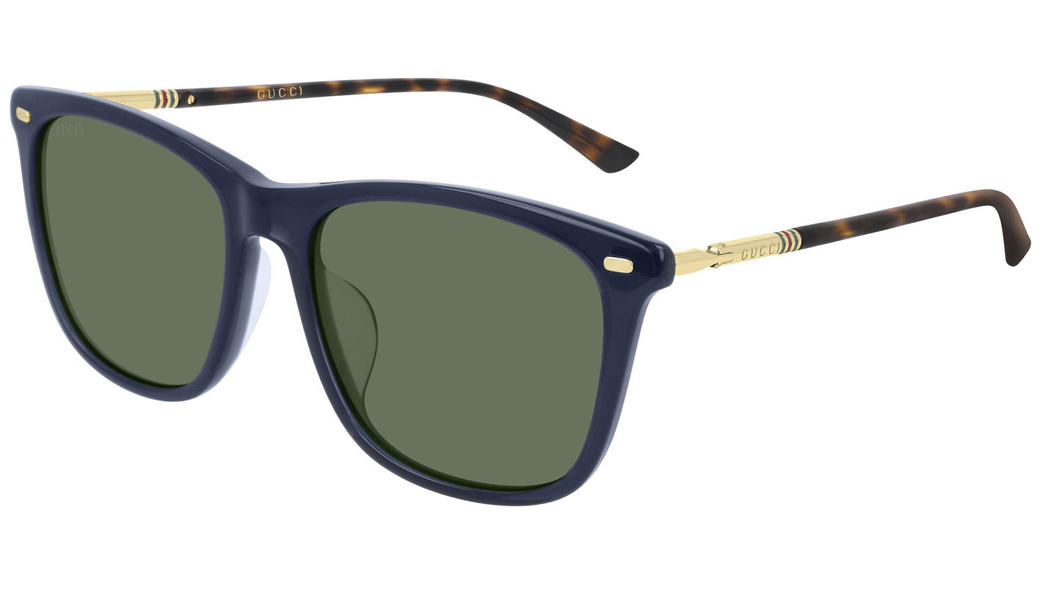 GG0518SA transparent blue and bottle green