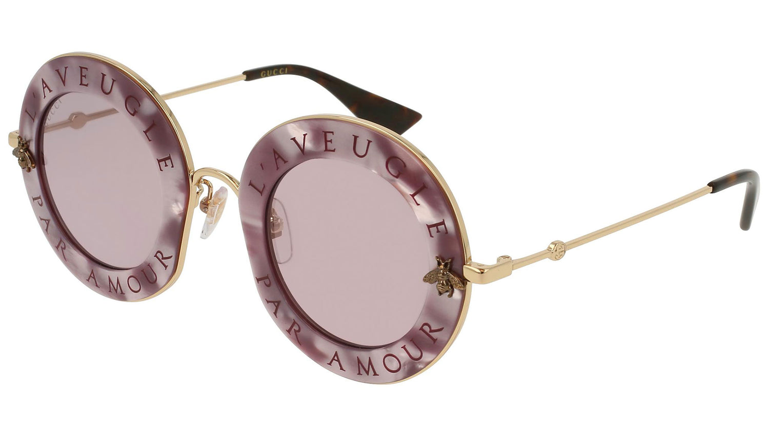 GG0113S gold pink and light pink + flash electric