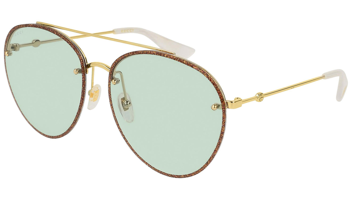GG0351S shiny gold and light sage