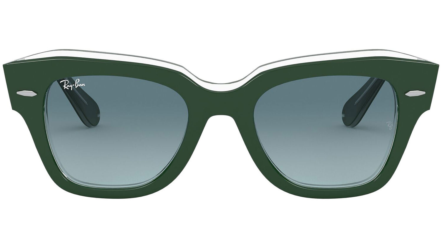 State Street RB2186 12953M Green Transparent