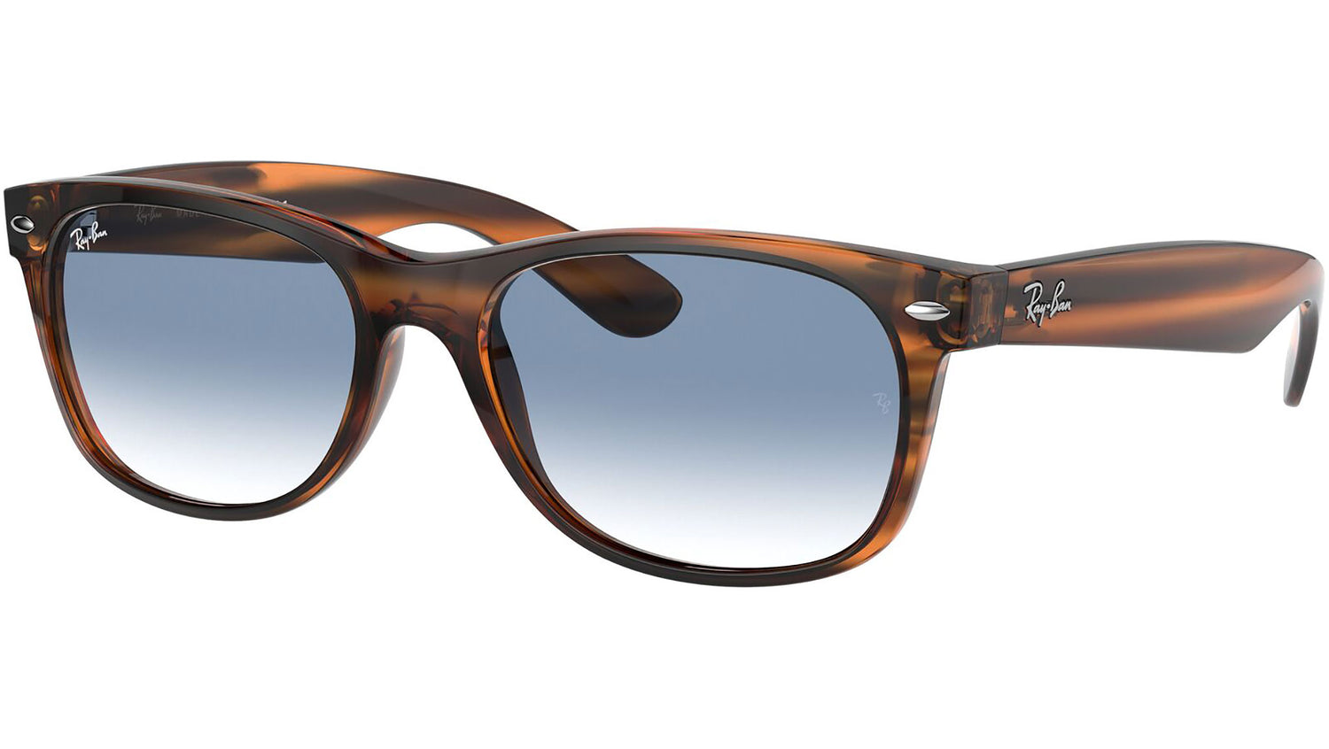 New Wayfarer RB2132 820/3F striped red havana