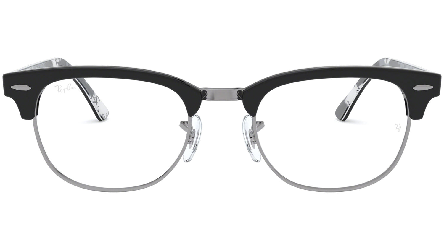 Clubmaster RB5154 black on camuflage texture