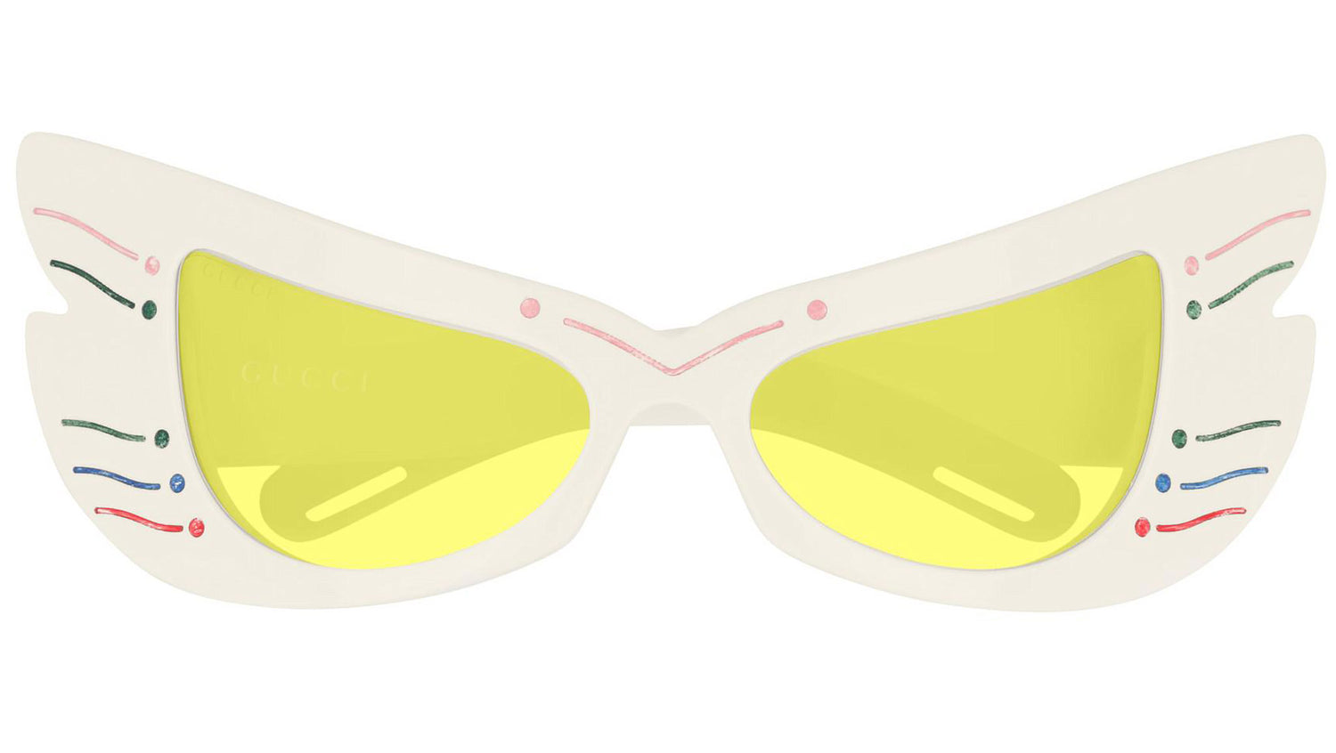 GG0710S shiny ivory and bright yellow