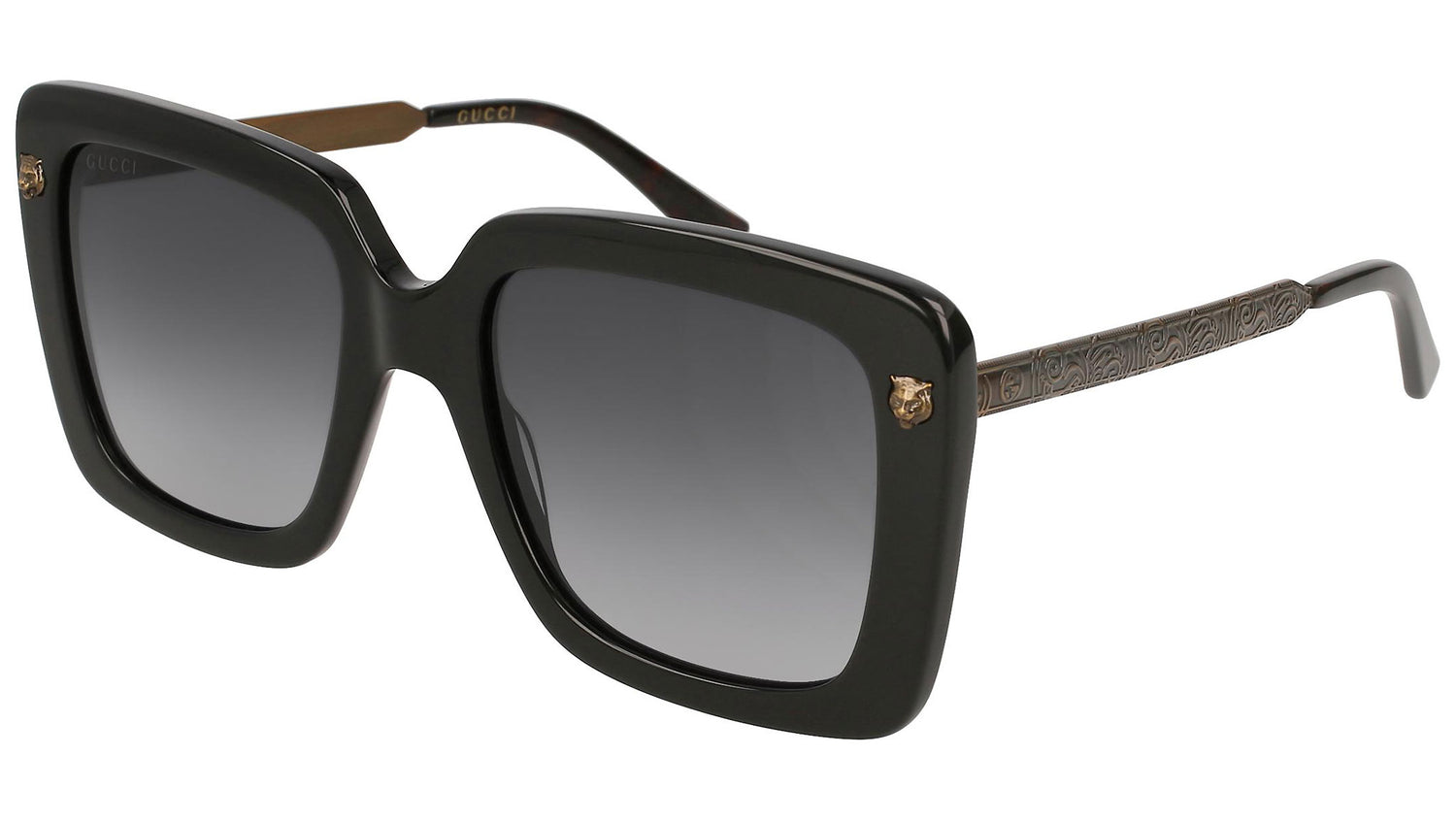 GG0216S shiny black and grey