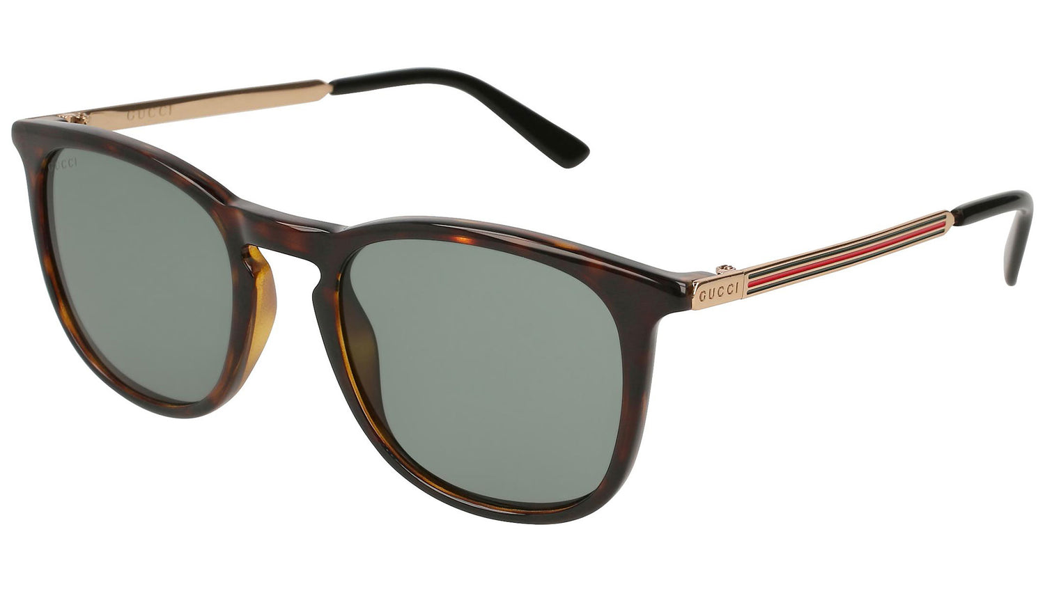 GG0136S dark tortoise and green