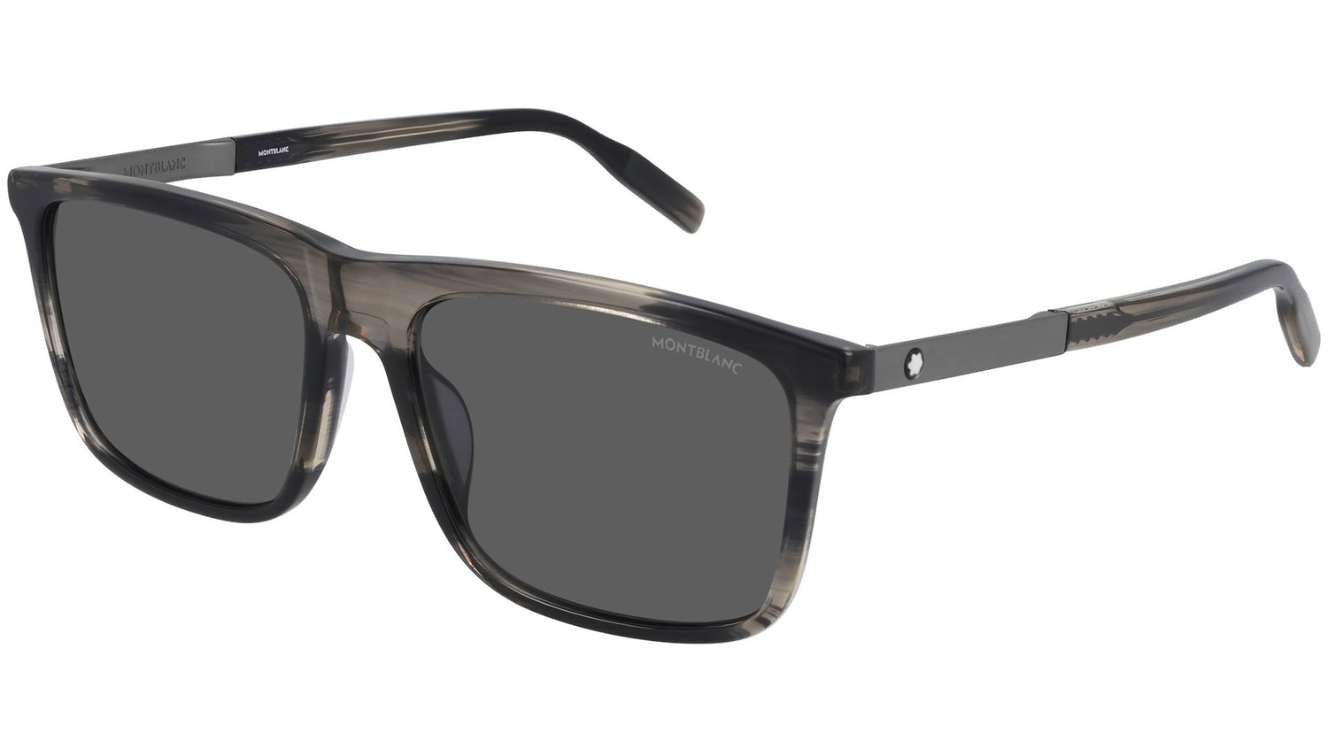 MB0116S 004 shiny grey melange horn