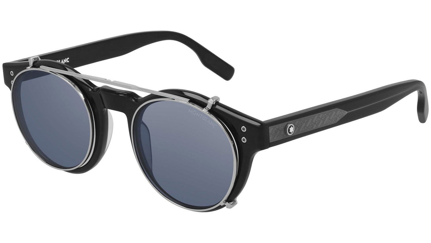 MB0123S 003 shiny black and silver