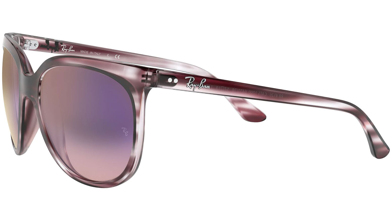 Cats 1000 RB4126 64313B striped bordeaux havana