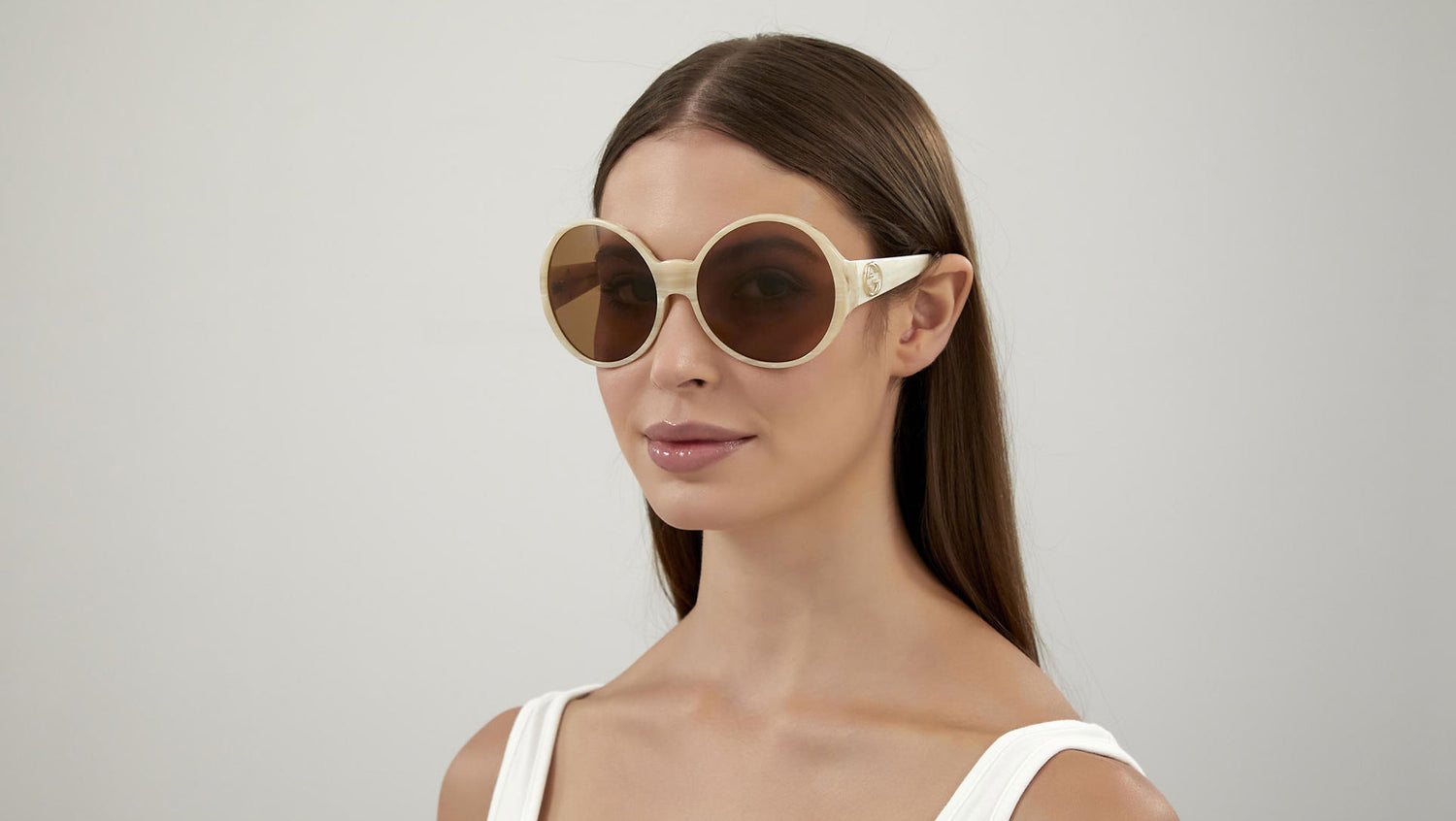 GG0954S 006 shiny beige