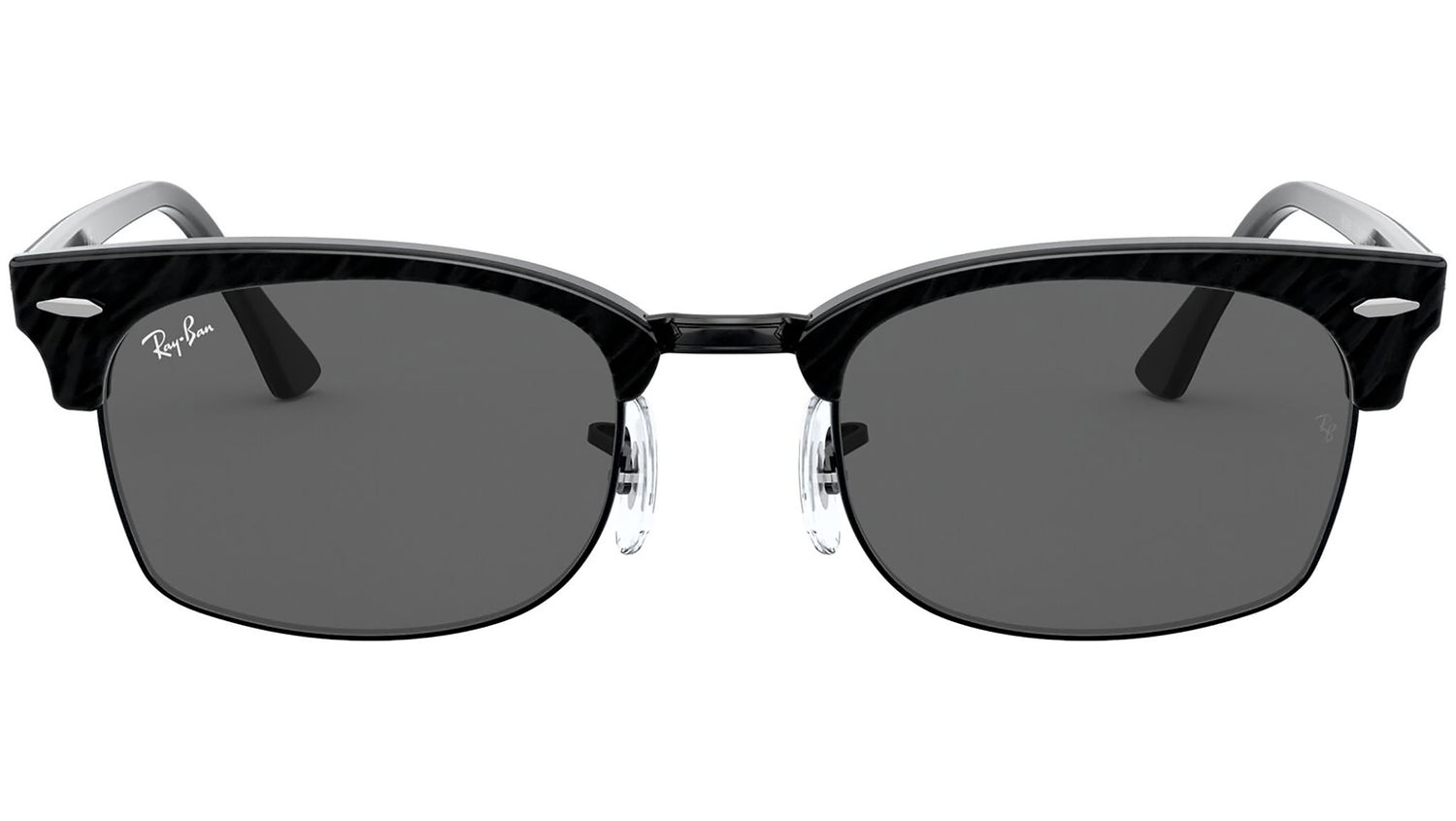 Clubmaster Square RB3916 1305B1 wrinkled black on black