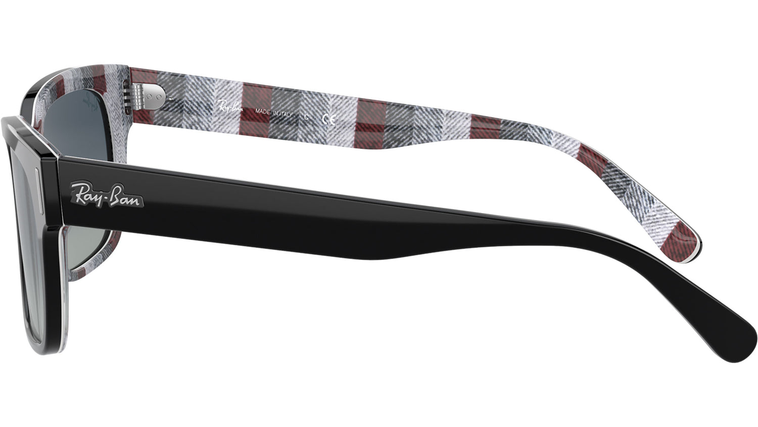 Jeffrey RB2190 black on chevron grey/burgundy