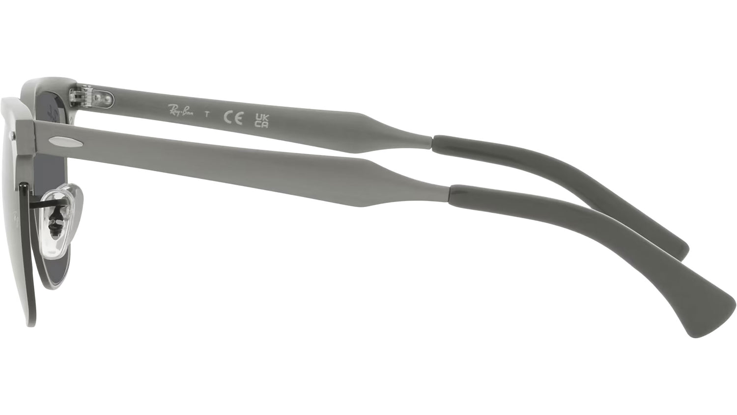 Clubmaster Aluminum RB3507 9247B1 brushed grafite on black