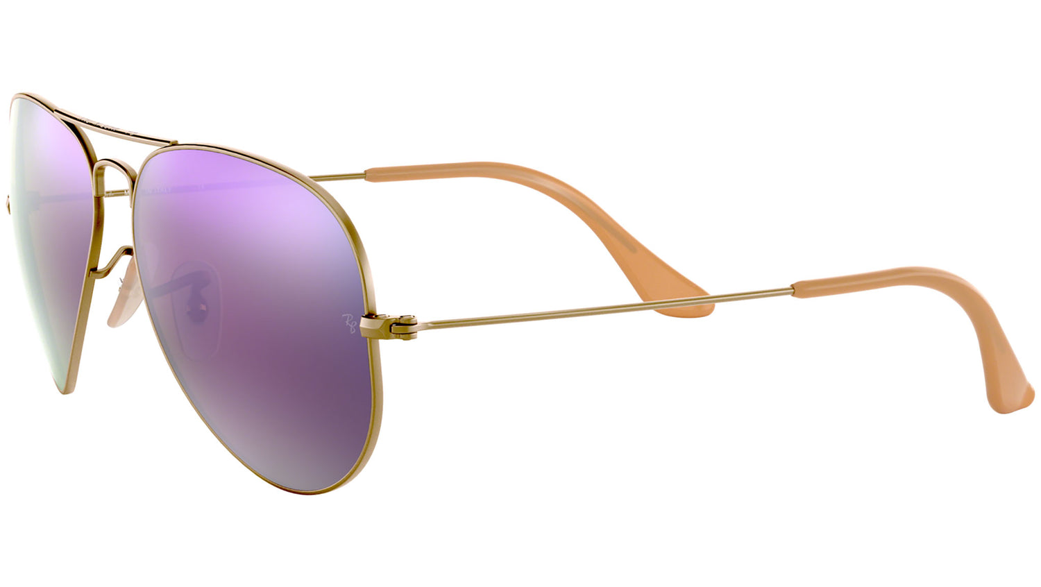 Aviator Flash Lenses RB3025 167/4K Bronze Copper Lilac