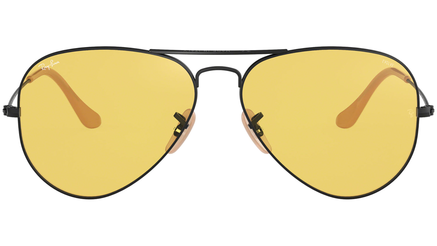 Aviator Washed Evolve RB3025 90664A Black Yellow