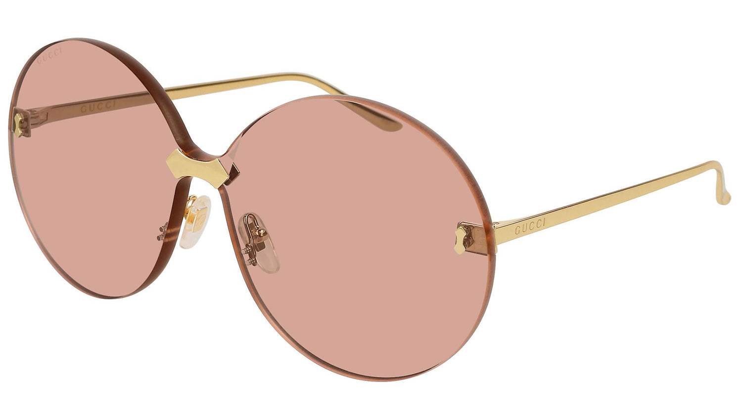 GG0353S shiny gold and flesh pink